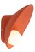Premium by Lucide Lucide Raynell - wandverlichting - 23,5 x 15,5 x 23,5 cm - 6W dimbare LED incl. - terracotta