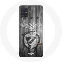 Maniacase Hoesje Samsung Galaxy A51 4G slb benfica grijze achtergrond