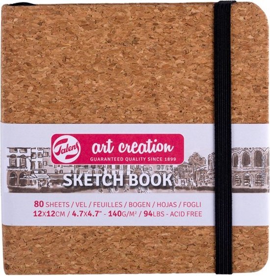 Talens Art Creation schetsboek, kurk, 12 x 12 cm, 140 g, 80 vellen (9314054M)