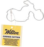 Wilton Cookie Cutter Motorbike: koekjessnijder roestvrij staal, uitsteekvormpjes set voor koekjes, koekjes, fondant decoraties en nog veel meer - 7 cm
