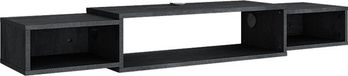 Vicco Nordic TV-meubel – 139.7 x 20.3 cm met open vakken Zwart beton