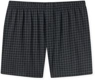 SCHIESSER Cotton Casuals boxer (1-pack) - heren boxershorts jersey zwart geruit