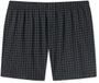 SCHIESSER Cotton Casuals boxer (1-pack) - heren boxershorts jersey zwart geruit