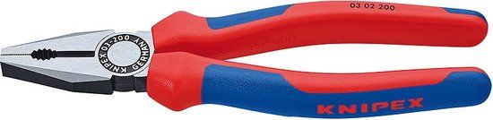 Kombizange 200 mm, Griffe mit Mehrkomponentenhüllen