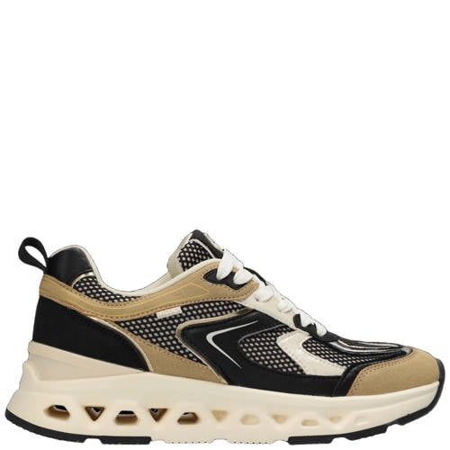 Mexx Therry Splash chunky sneakers zwart/beige