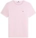 Tommy Hilfiger Dames T-shirt Korte Mouw Katoen M Roze/Ecru Lente/Zomer 2026