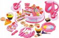 ECOTOYS Ecostore Speelgoed taartjes - met servies - 80 delig - roze