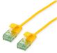 Roline UTP DataCenter Patchkabel Cat.6A (Klasse EA), extra dun, geel, 0.15 m