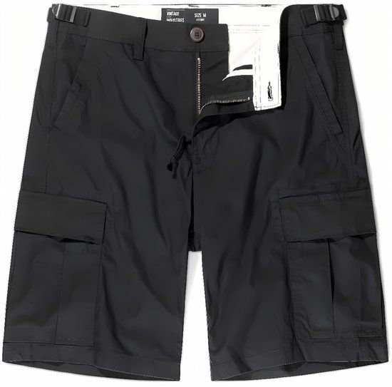 Vintage Industries MASTER BDU SHORTS Heren Shorts - zwart - XL
