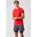 Björn Borg Sportshirt Heren Korte Mouw - Flame Scarlet Rood - Gerecycled Polyester - Maat S