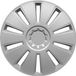 HP Autozubehör GRID Wieldoppen R14 Zilver 1 stuk(s)