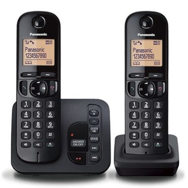 Panasonic KX-TGC222BLB DECT telefoon met Antwoordapparaat - Zwart