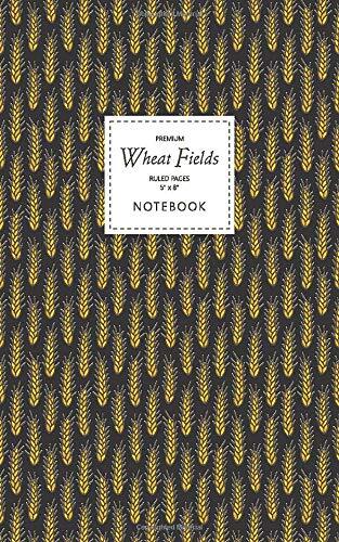 Quick Witted Coconut Wheat Fields Notebook - Ruled Pages - 5x8 - Premium: (Night Edition) Fun notebook 96 gelijnde / gelinieerde pagina's (5x8 inch/ 12,7x20,3cm / Junior Legal Pad / Nearly A5)