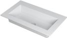 Wastafel INK Kraft Wastafel Enkele Bak Zonder Kraangat - 800x450x10 mm - Mat Wit