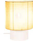 Lucide TISSAJA - Tafellamp - Ø 20 cm - 1xE14 - Wit