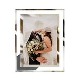 LUCKYLIFE 8x10 fotolijst glas voor tafelblad display verticaal of horizontaal, fotolijsten, 1 Pack