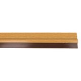 Amig - Deurafdichting voor entree- of doorgangsdeuren - Opbouwafdichting met lijm - Halfstijve PVC-lijm (kwastlijm) - 1 m - Eiken - PVC