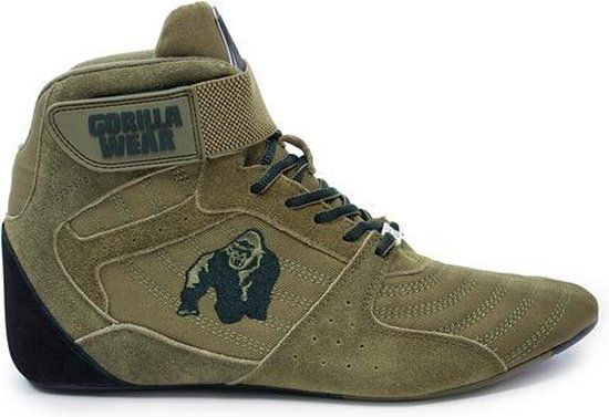 Gorilla Wear Perry High Tops Pro - Legergroen Maat 36 - Unisex Fitness & Training Schoenen