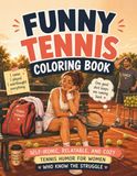 Funny Tennis Coloring Book: Self-Ironic, Relatable, and Cozy Tennis Humor for Women Who Know the Struggle