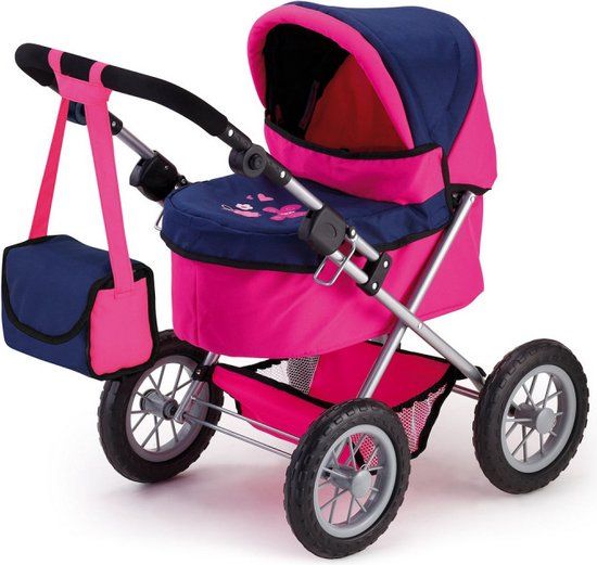 Bayer Design Poppenwagen Trendy - Roze en Blauw - 68 cm