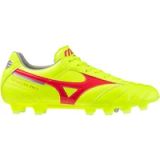 Mizuno Voetbalschoenen Unisex Leer S.geel/vurig koraal 2/g.zilver Maat 46