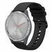 By Qubix - Soft siliconen bandje - Zwart - 18mm - Geschikt voor Garmin Venu 4 (41mm)
