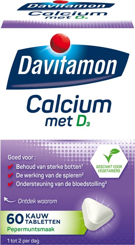 Davitamon Calcium Met Vitamine D Kauwtabletten