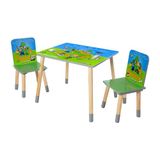 phoenix Group Minecraft Zitgroepenset, tafel met twee stoelen
