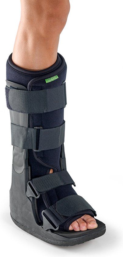 BraceID Regular Walker Lang - Maat S - Zwart - Kunststof - Voet - S