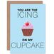 Wee Blue Coo Valentijnsdagkaart, romantie, taartdecoratie, cupcake-cadeau