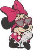 Merkloos Disney - Minnie Mouse Heart Sunglasses - Patch - Strijkapplicatie