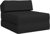 vidaXL Vouwbare Sofa Bed Zwart Stof 60 x 70 x 41 cm