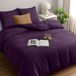 TRANKIELO® Dekbedovertrekset 240x260 cm + 2 Kussenslopen 65x65 cm - Microvezel - Violet - Durable