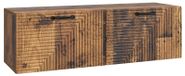 Bois vieilli Support mural meuble TV 98 x 31 x 30 cm Bois traité