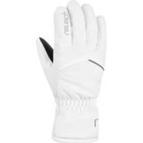 Reusch Skihandschoenen Marisa Unisex Wit/Zilver Leer Klittenband Waterdicht Maat 8