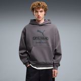 PUMA PUMA Sport Boxy Graphic fleece hoodie voor heren M, Moody Gray