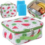 sarcia.eu Groene koeltas van 4L met twee koelelementen, geïsoleerde lunchbox