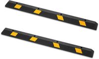 VEVOR Parkeerstoppers, Wielstoppers, 2 Stuks, 184 x 16 x 11 cm, Zwart en geel