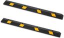 VEVOR Parkeerstoppers, Wielstoppers, 2 Stuks, 184 x 16 x 11 cm, Zwart en geel
