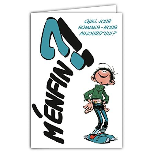 Gaston Lagaffe GLCT-6071 Verjaardagskaart "M'ENFININ"