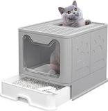 Merkloos / Sans marque Wan GmbH Automatische Kattenbak - Zelfreinigende Kattenbak - Kattentoilet met Lade