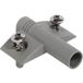 Blum plaque d'adaptation en croix pour amortisseur de porte Blumotion avec vis spéciales prémontées et chevilles à expansion, plaque d'adaptation zinc moulé sous pression nickelé