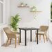Maison Exclusive - Ensemble de jardin extérieur, avec coussins, 3 pièces, beige, en polyrotin