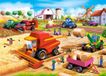 Castorland Puzzel 60 Pièces - Tracteur & Moissonneuse