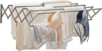Sans marque Rail de séchage de vêtements pliable à monter au mur - Porte-serviettes rétractable - Étendoir à linge extensible pour salle de bain et intérieur