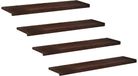 vidaXL - Traplopers - 4 stuks - 110 x 25 x 2 cm - Donkerbruin - Massief beukenhout