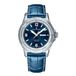 Revue Thommen 16040.2335 Homme Montre Automatique Cuir Bleu Acier Verre Saphir 10 ATM