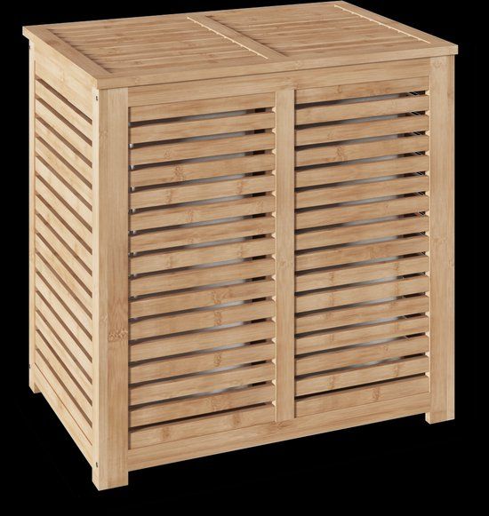 5Five Sicela Dubbele Wasmand 100L - Bamboe - 58 x 40 x 60 CM
