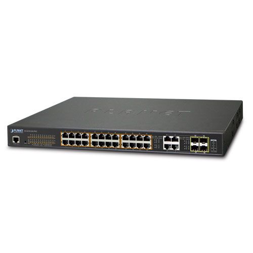 Planet GS-4210-24UP4C - Netwerk Switch - Zwart