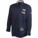 Chemise manches longues avec broderies et écussons